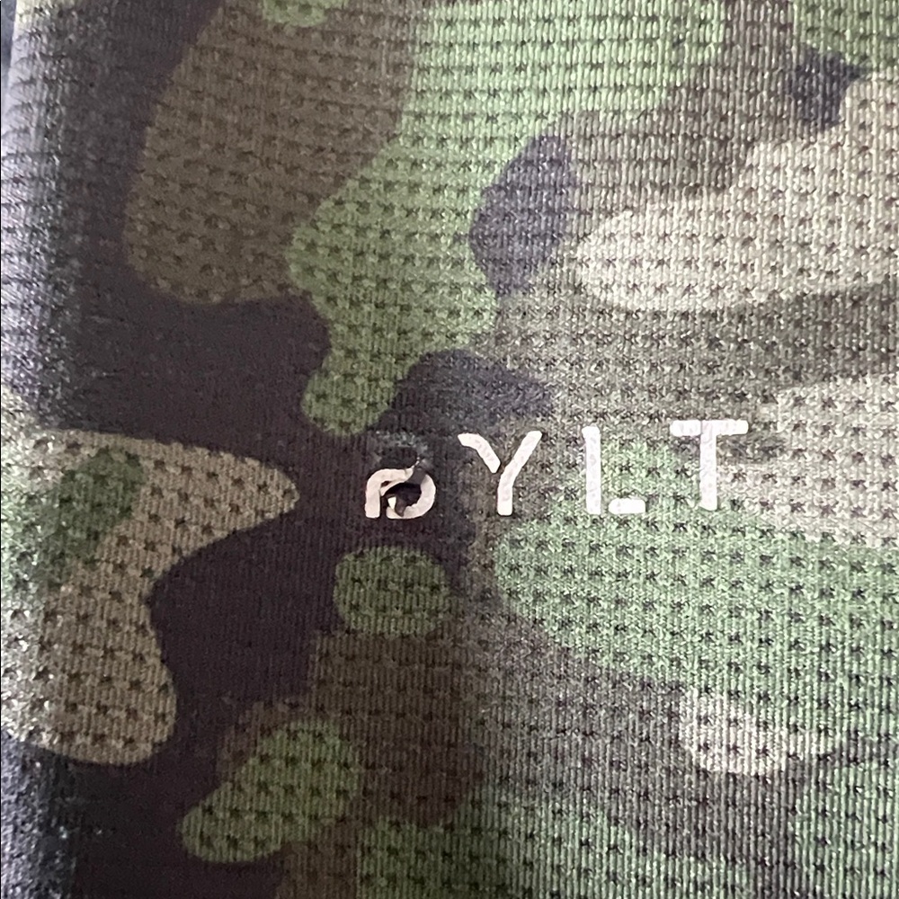 BYLT Basics Green Camo Sleeveless Tank - Picture 7 of 7